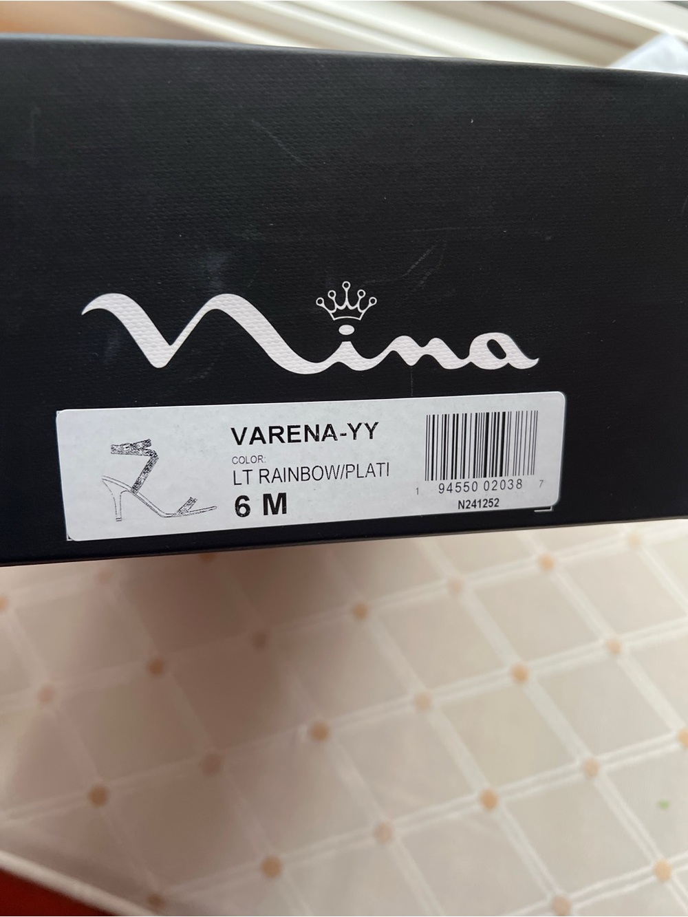 Nina Varena Crystal Ankle Strap Sandals sz 6 - Picture 8 of 8